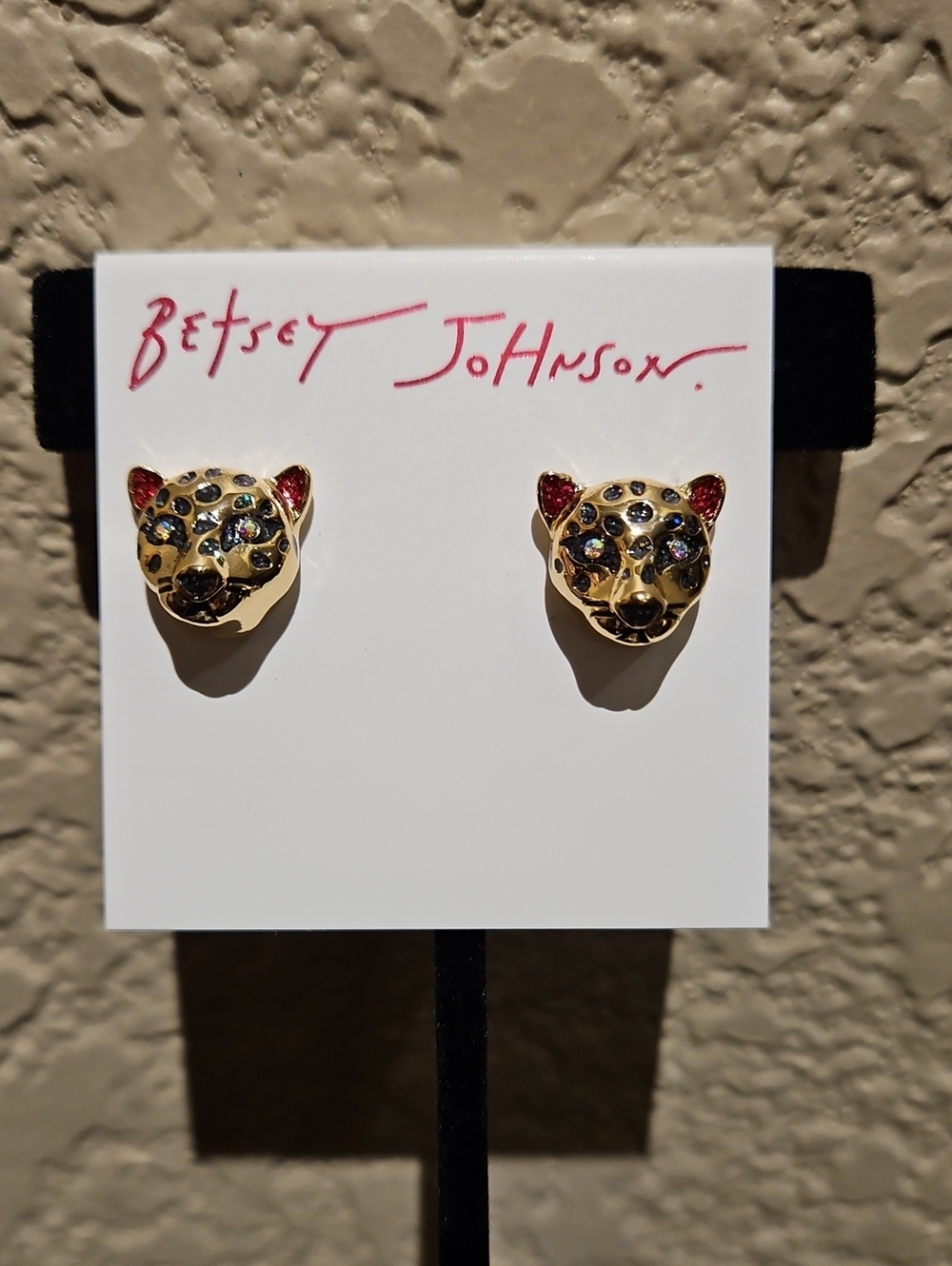 Betsey Johnson - Leopard Stud Earrings